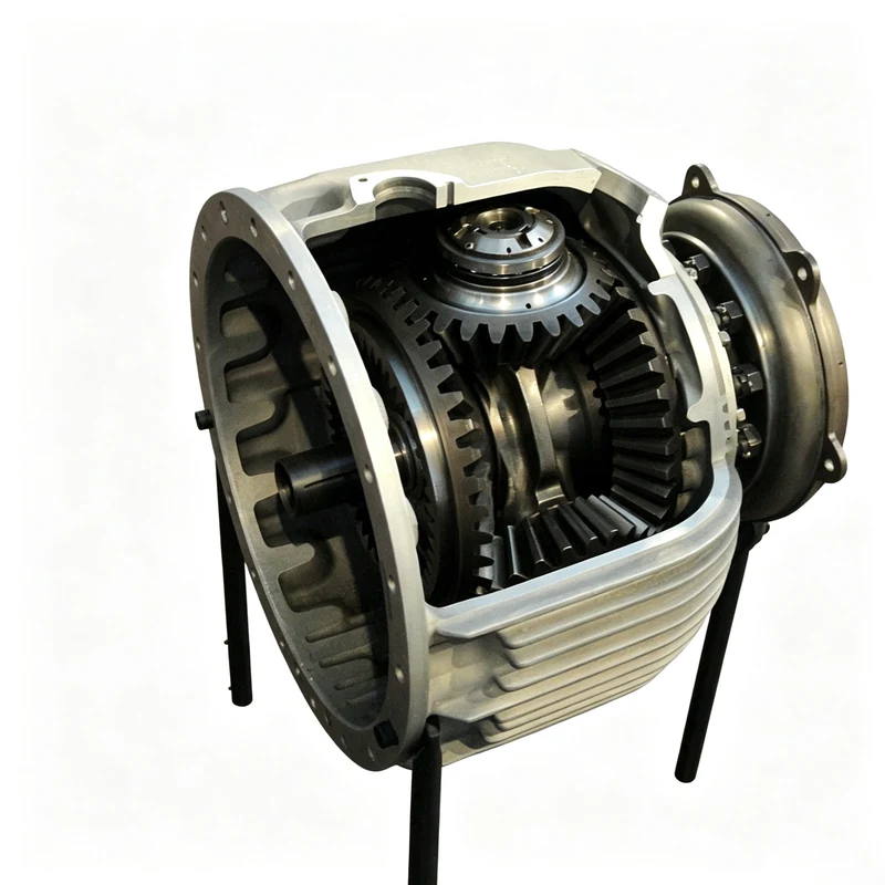 Planetary Gearbox Cover Open Internals